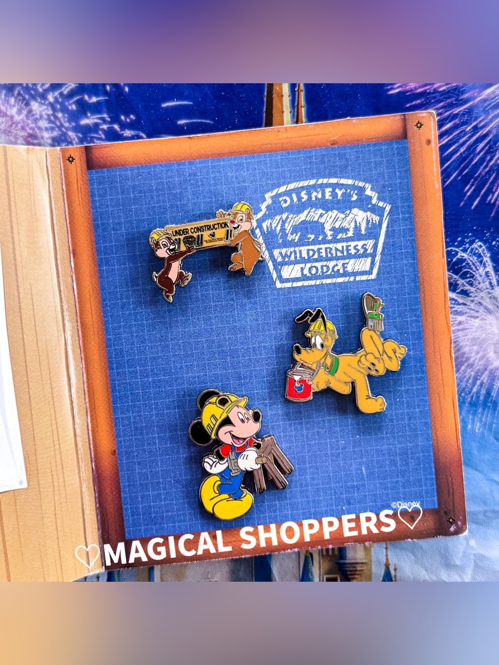 Disney Parks Pardon Our Pixie Dust Wilderness Lodge Resort Pin Set